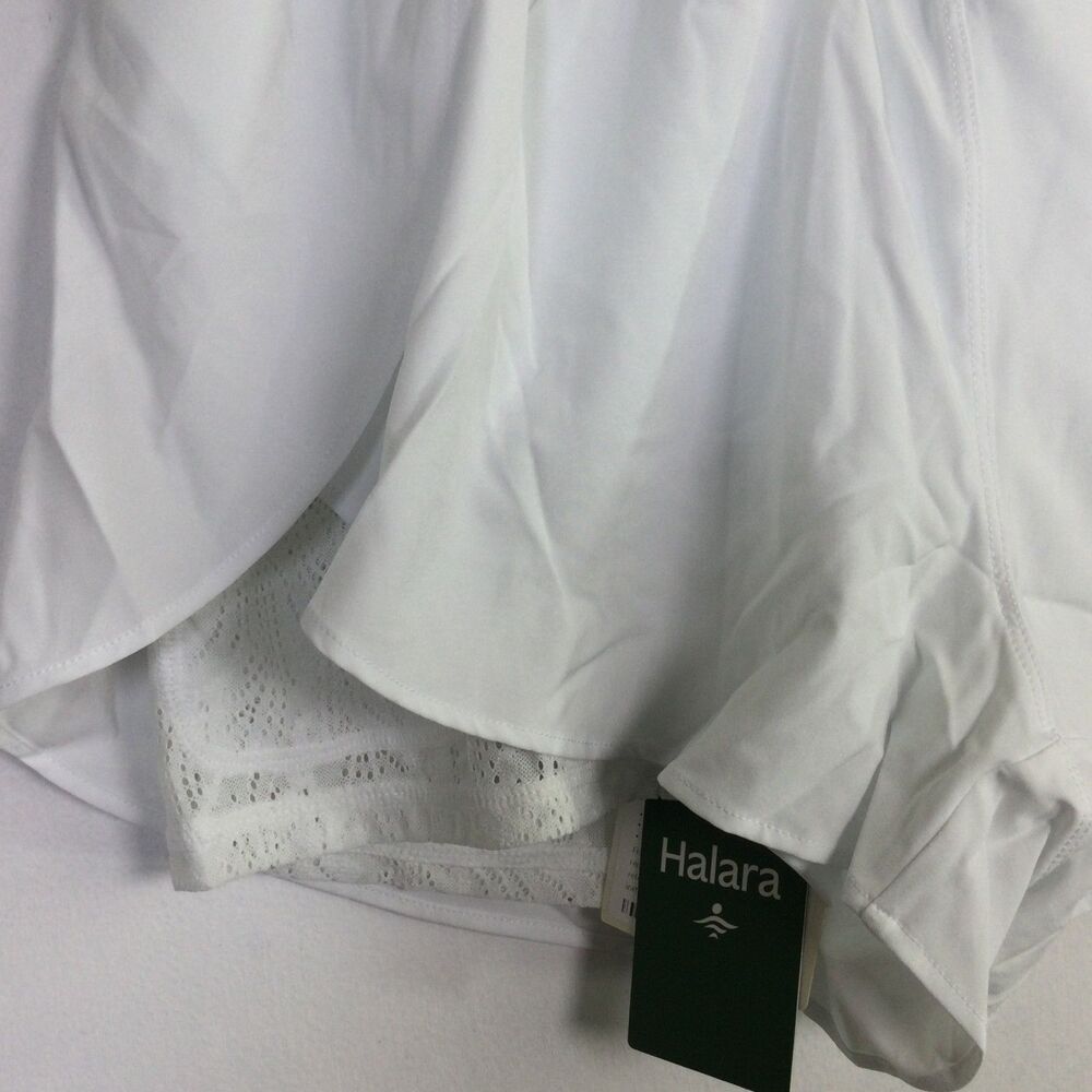 Halara Womens High Waisted Breezeful Shorts Stretch White Size Large NWT - Picture 3 of 11